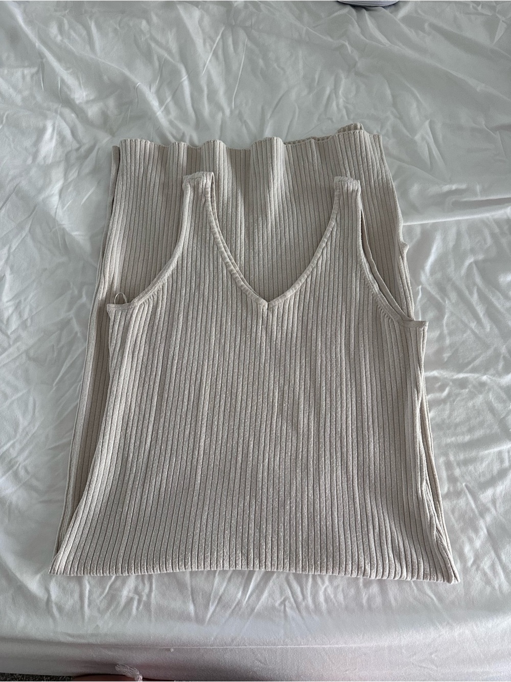 Women's Maternity Ribbed V-Neck Dress - Sz M